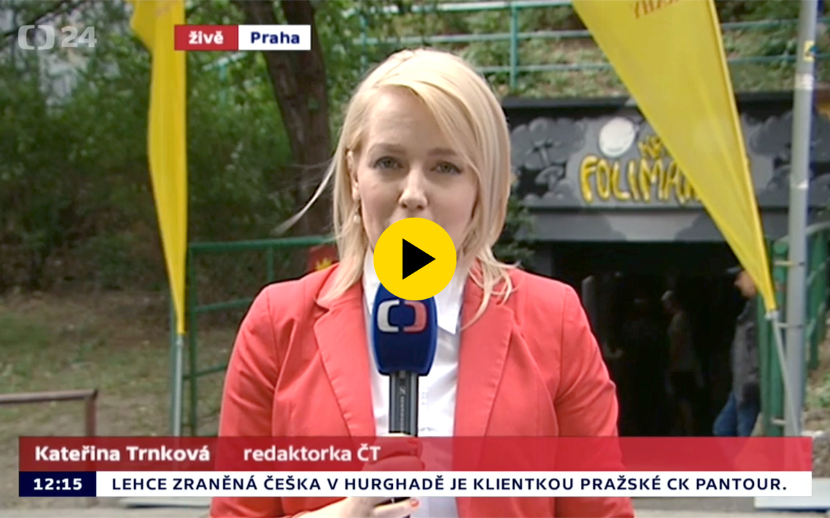 Česká televize ČT 24, Zprávy ve 12, 15. července 2017